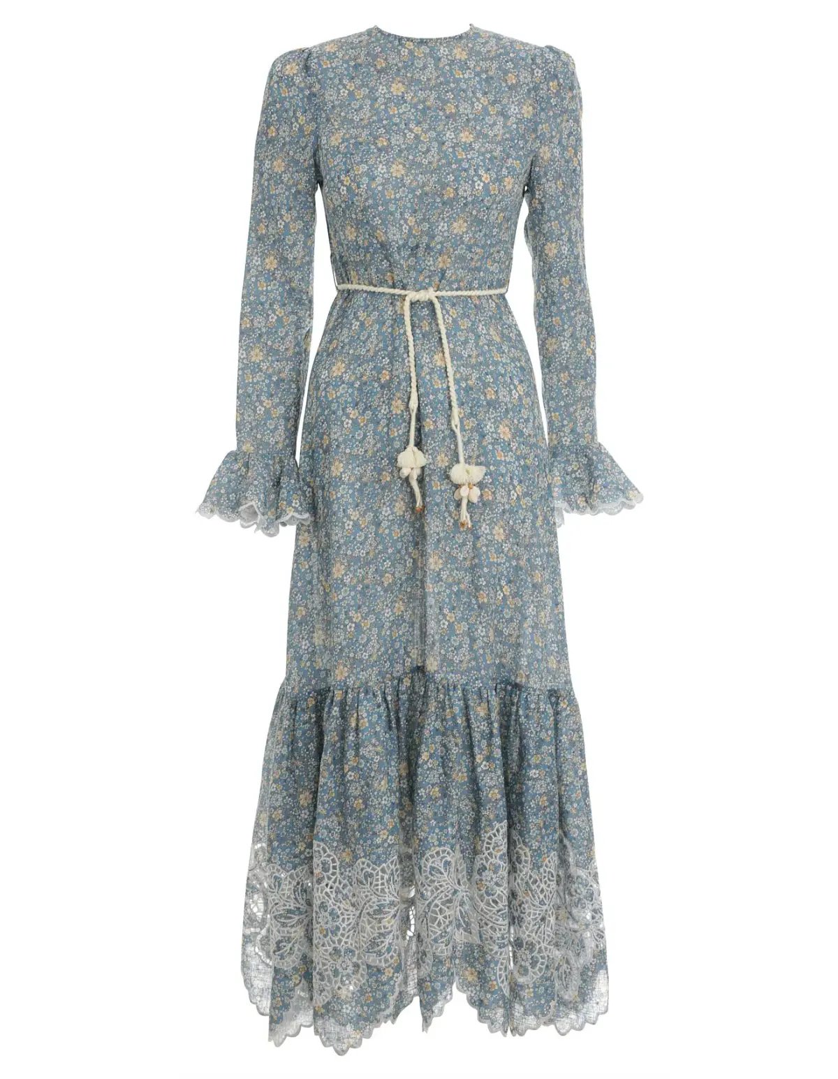 Zimmermann Carnaby Frill Long Dress Floral Size 1 / Au 10 photo 3