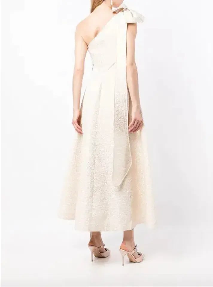 Rachel Gilbert Malea Midi Dress Stone Size AU 6 photo 3