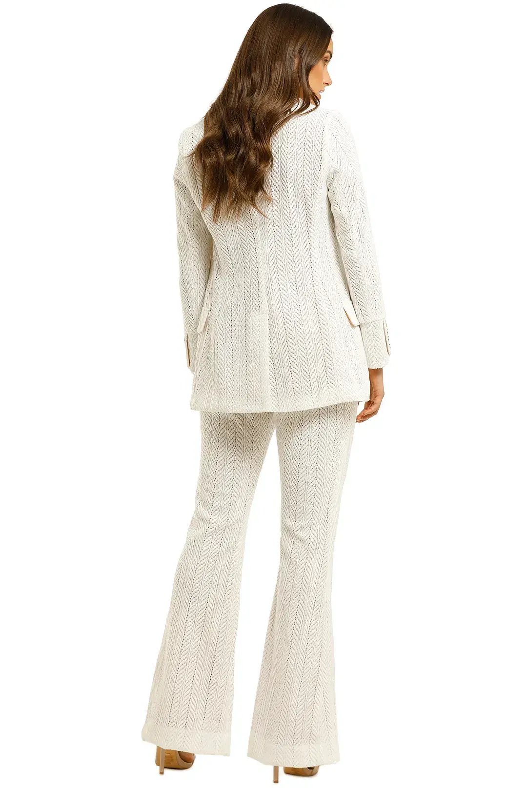 We Are Kindred Marbella Blazer and Pant Set in Frost Size 8 photo 3