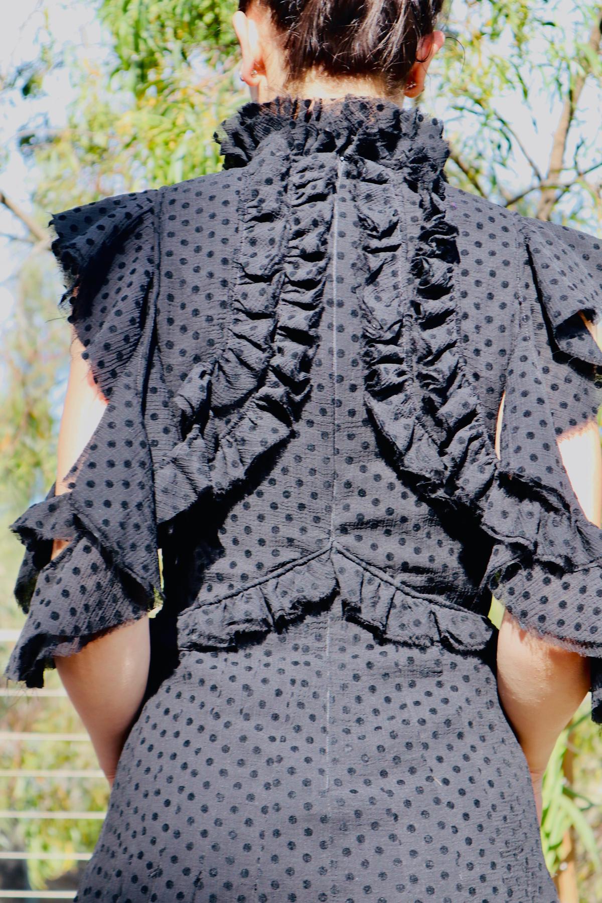 Mossman She Spotted Me Dress Black Size 8 photo 10