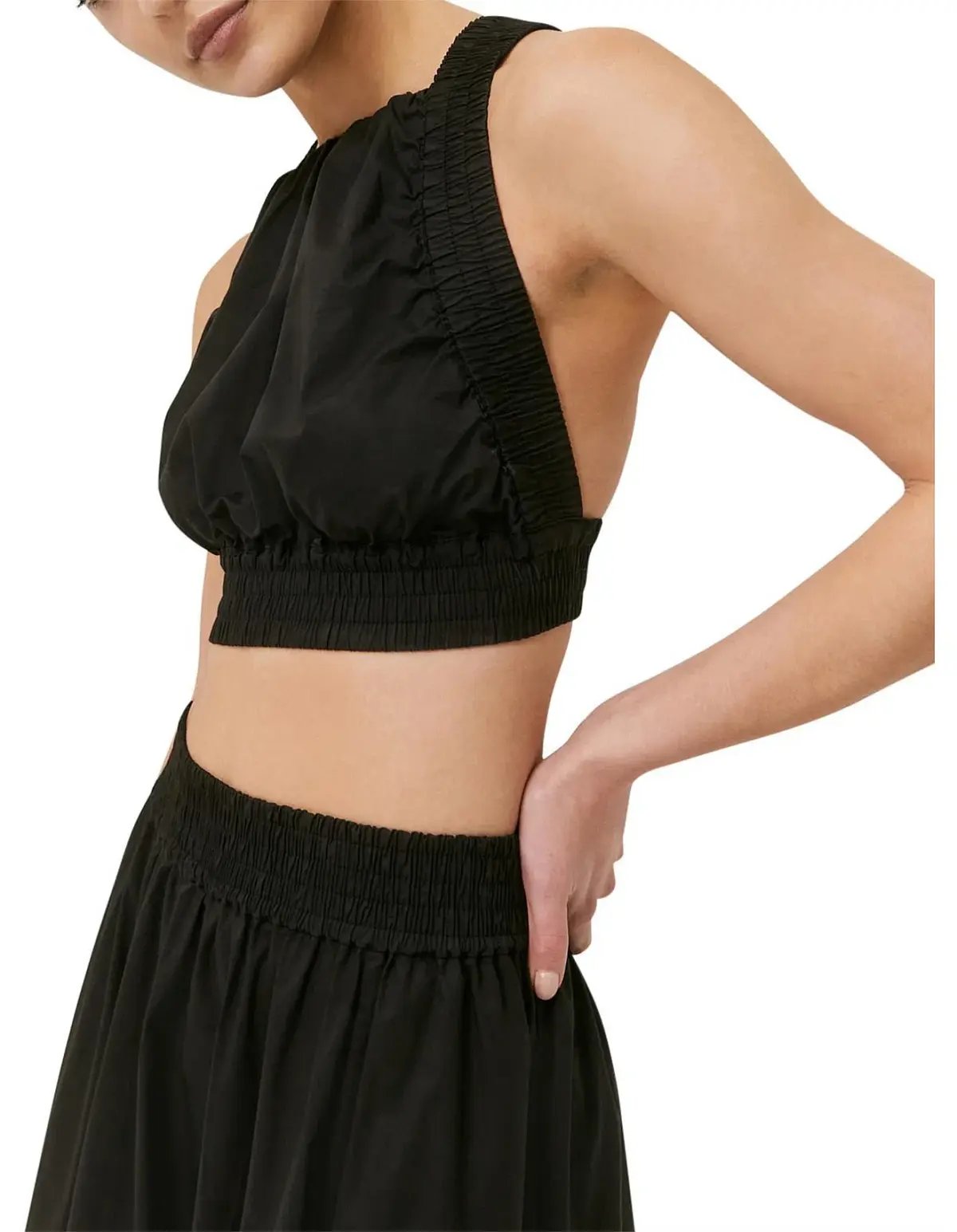 Saba Kiera Crop and Skirt Set Black Size 8 photo 3