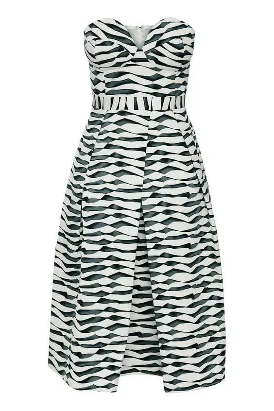 Sheike Neptune Dress Print Size 8 photo 3