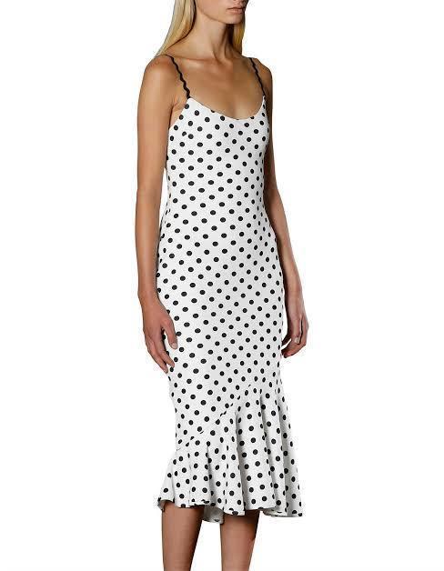 By Johnny Polka Bias Slip Dress Size 12 photo 2