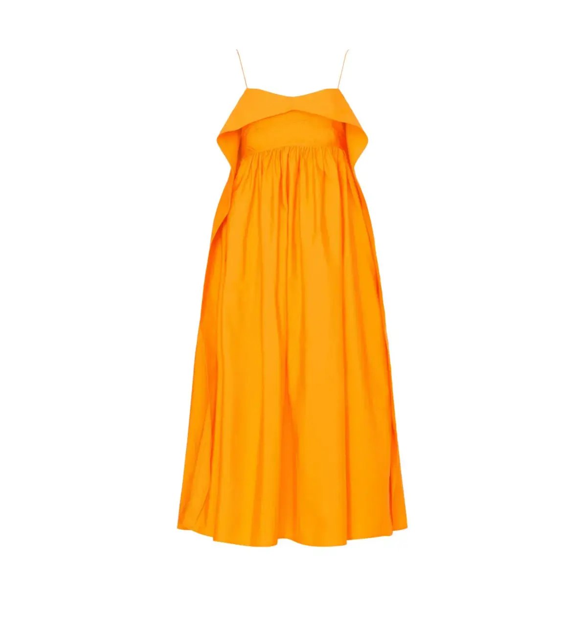 Cecilie Bahnsen Susa Midi Dress Orange Size AU 8 photo 5