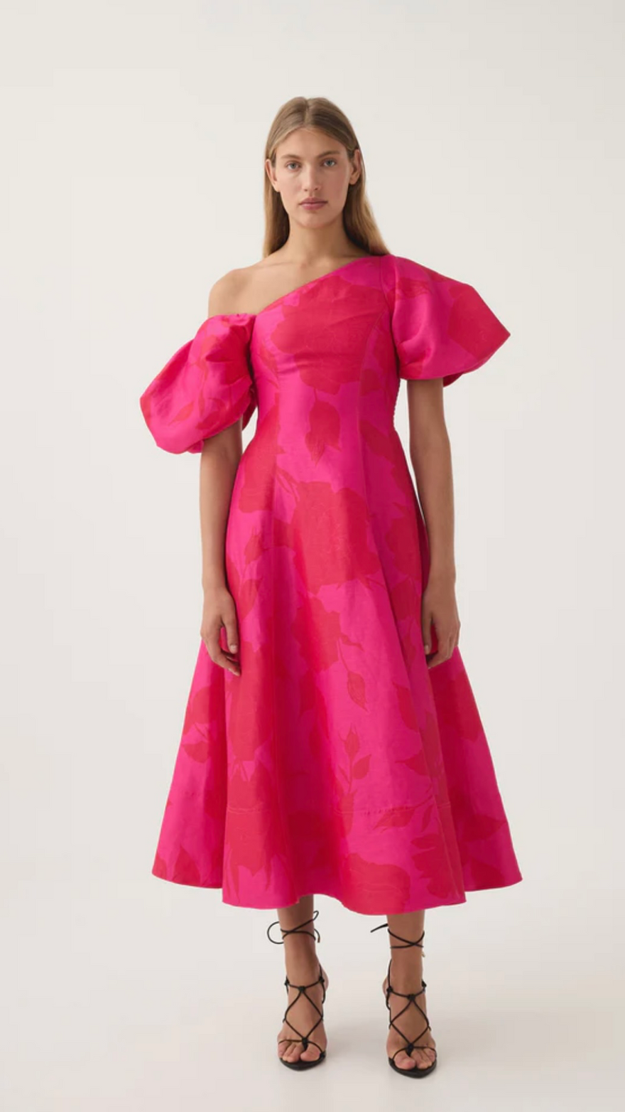 AJE Arista Tulip Sleeve Midi Dress photo 3