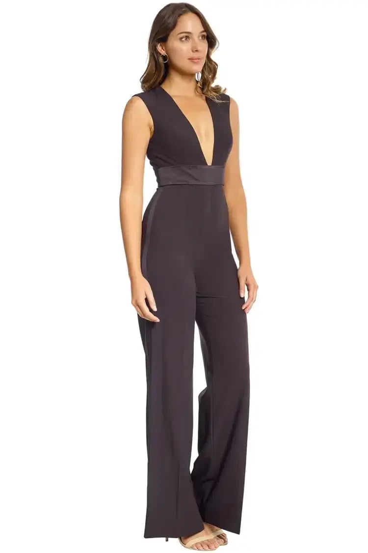Jay Godfrey Rhodes Jumpsuit in Black Size 6 photo 2