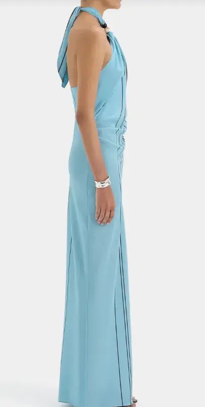 Rioja Halter Scarf Maxi Dress by SIR. photo 3