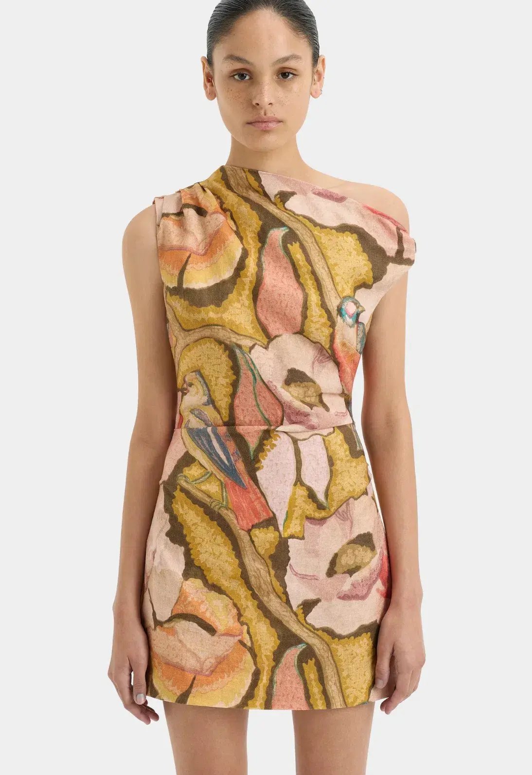 Sir the Label Talulah Knot Mini Dress Sanderling Floral  Size 10 photo 2