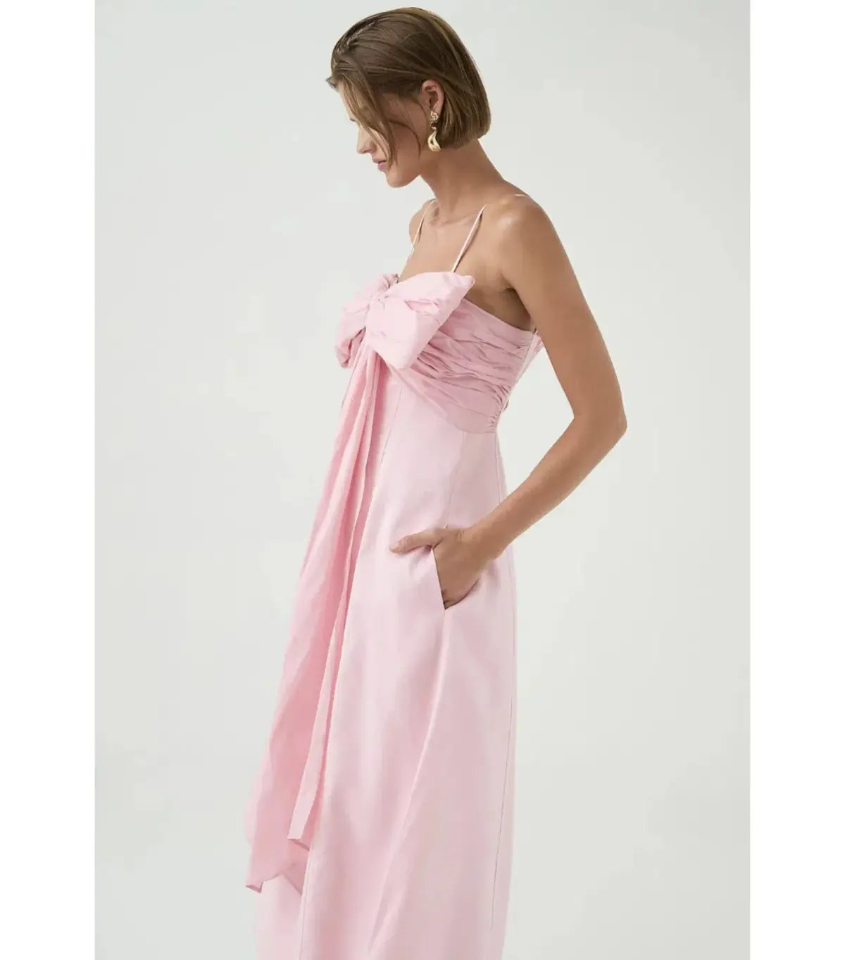 Aje Scarlett Midi Dress Cherry Blossom Size AU 10 photo 4