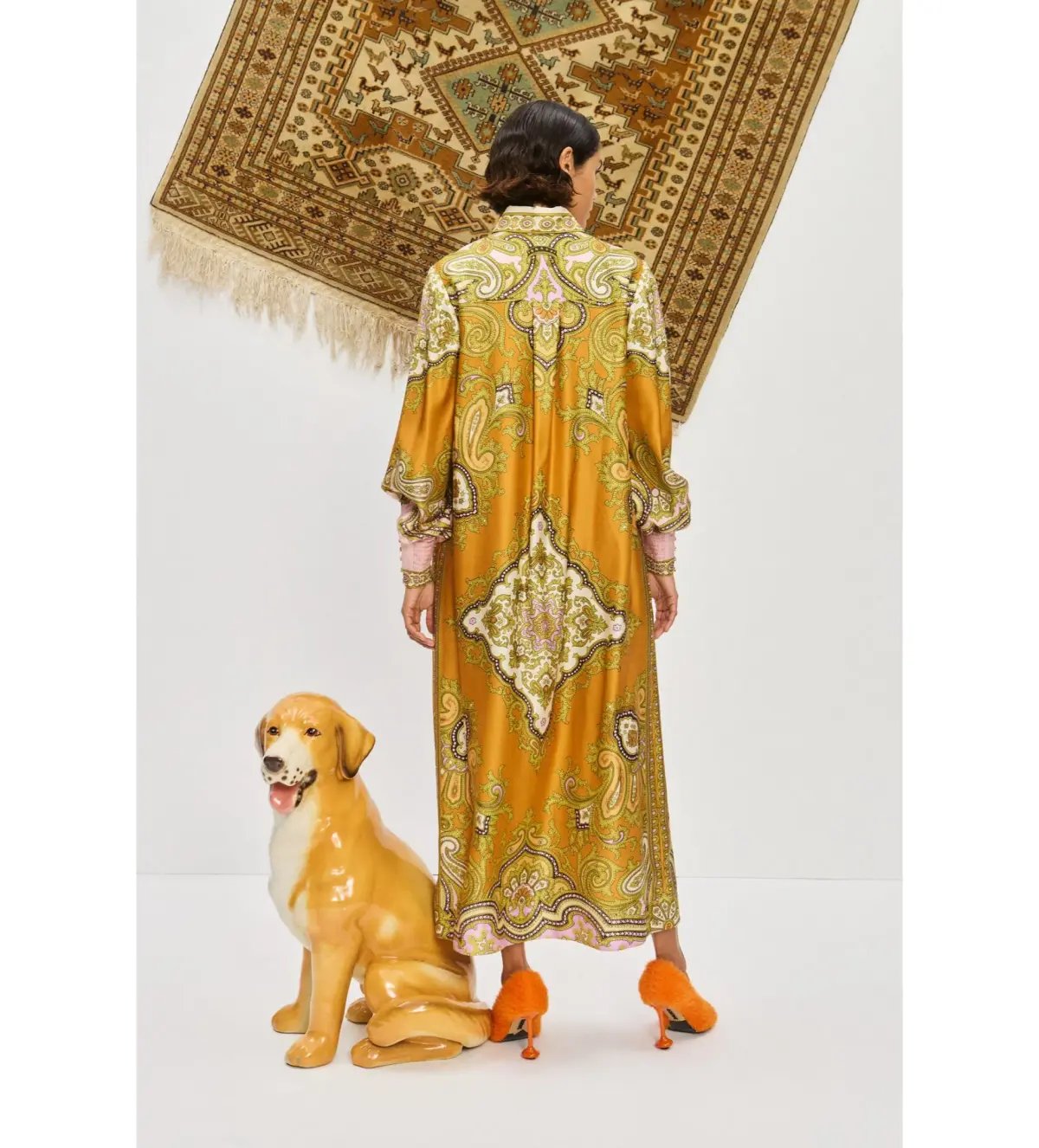 Alémais Clemenza Silk Shirtdress Print Size AU 12 photo 2