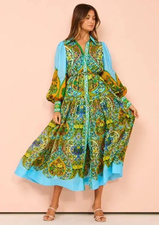 Alemais Sofie Shirtdress Multi Size 14 photo 2