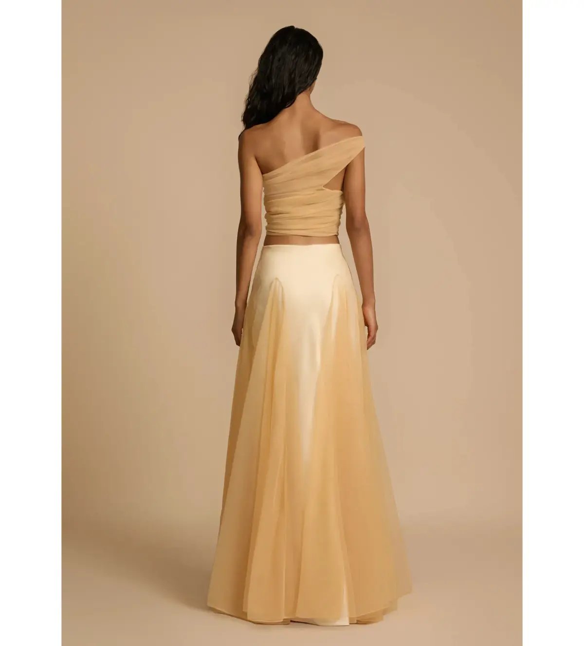 Arcina Ori Violetta Top and Maxi Skirt Set Gold Size XS AU 6 photo 4