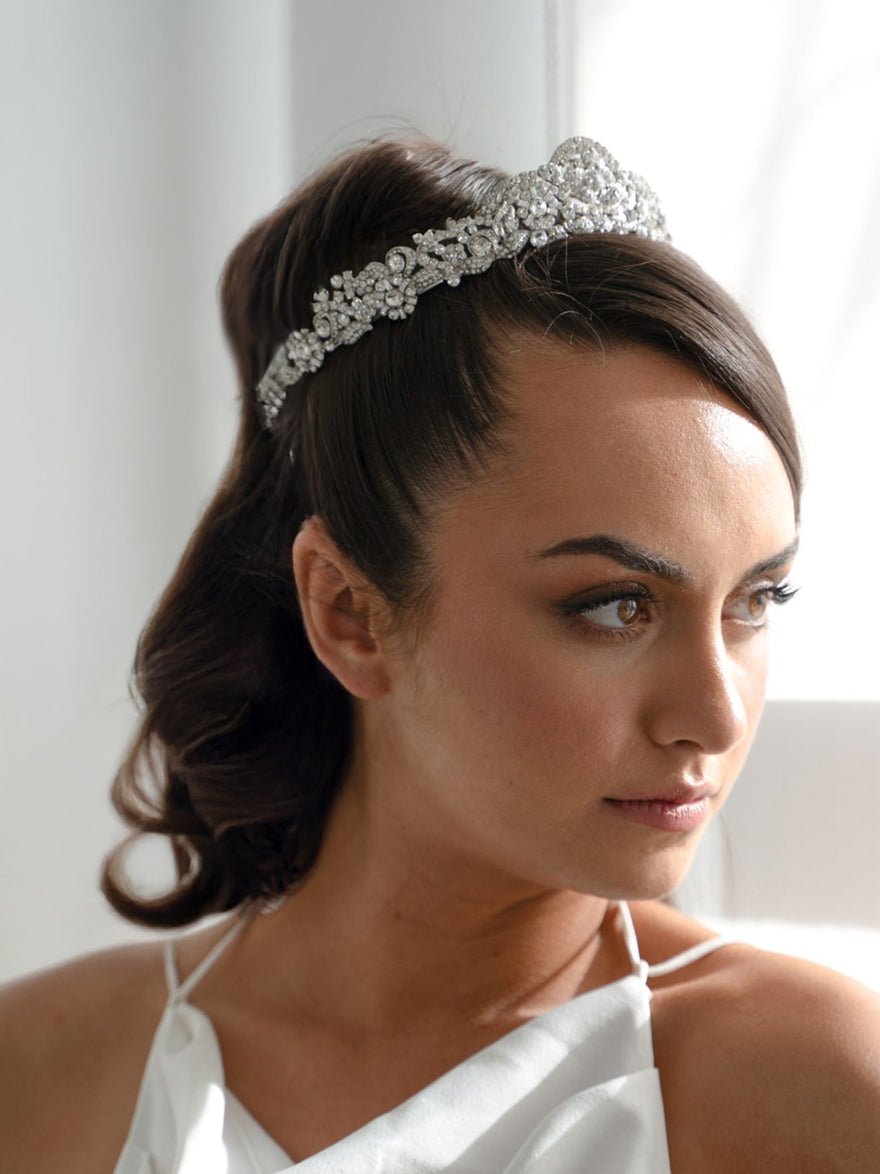 Ivory & Co Art deco crystal tiara photo 3