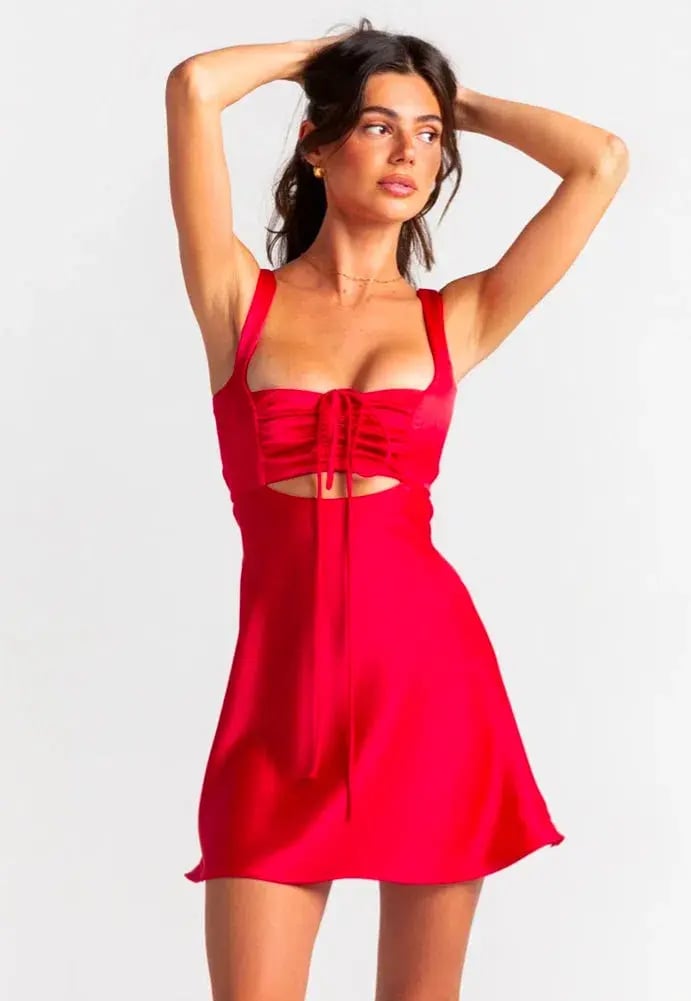 Arcina Ori Valentina Dress in Red Size 8 photo 2