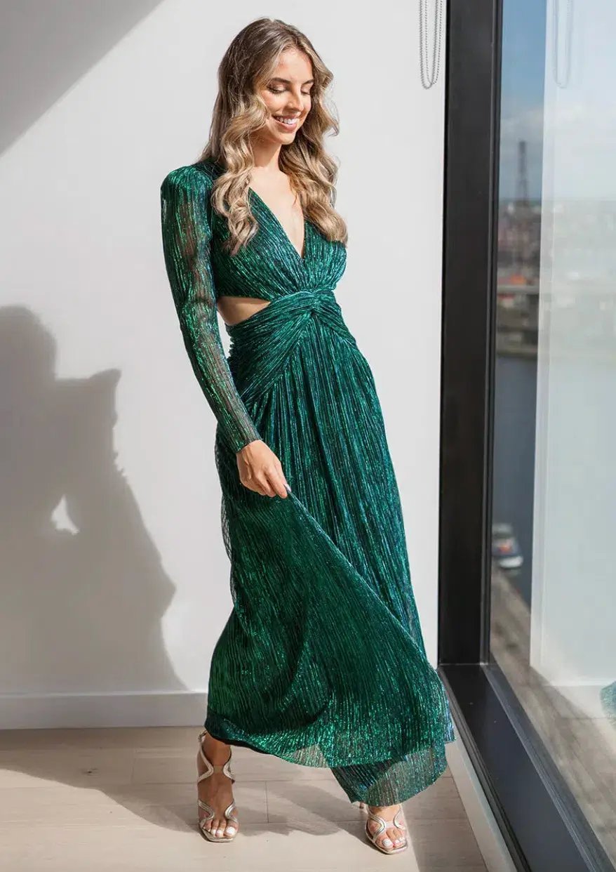 Sheike Millenium Dress Green Size 10 photo 3