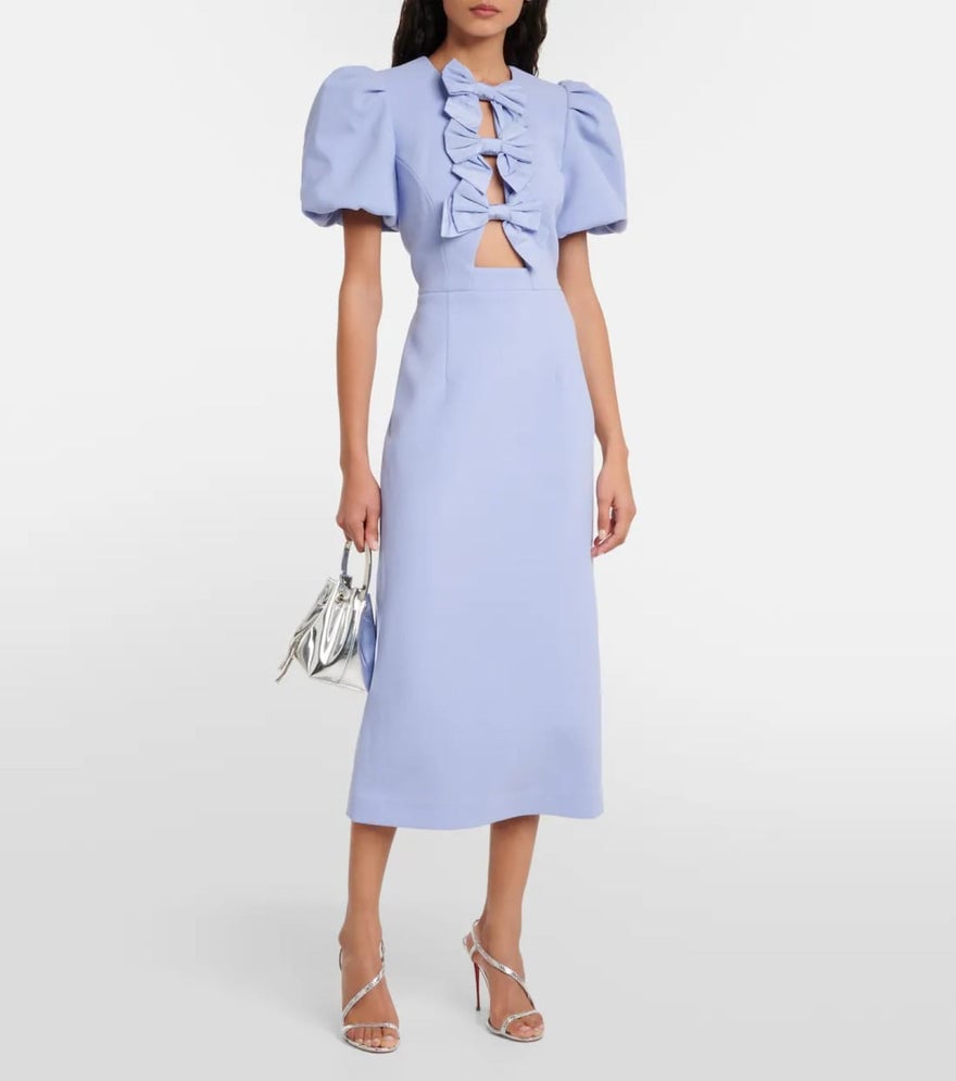 Rebecca Vallance Annabelle Puff Sleeve Midi Dress photo 4