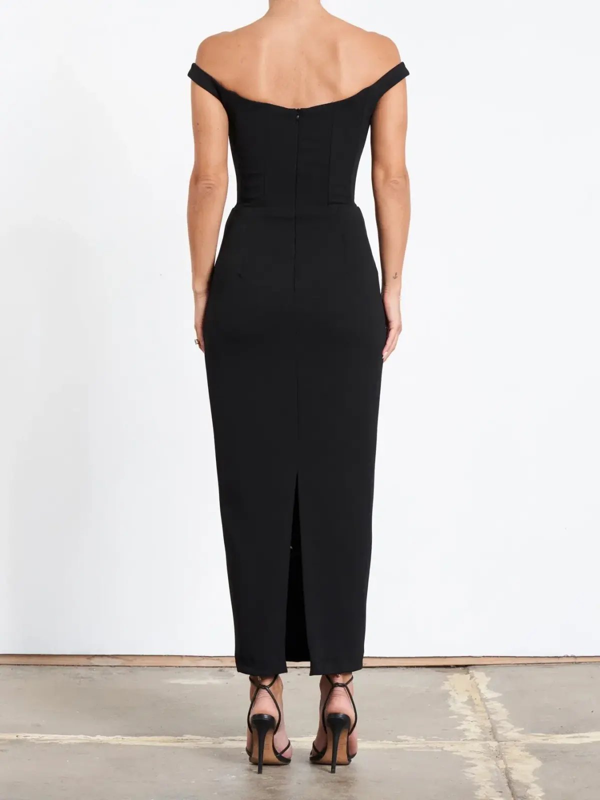 Effie Kats Amaya Midi Dress Black Size XS / AU 6 photo 3