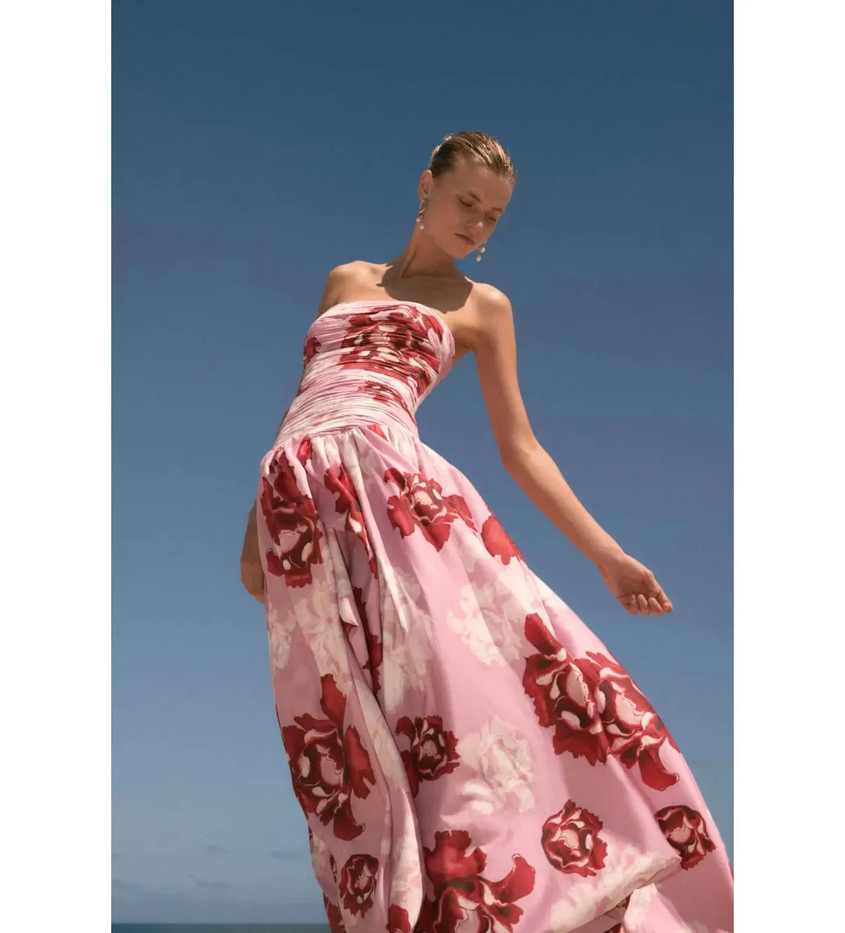Aje Behold Maxi Dress Pink Boldly Blooming Size AU 10 photo 5