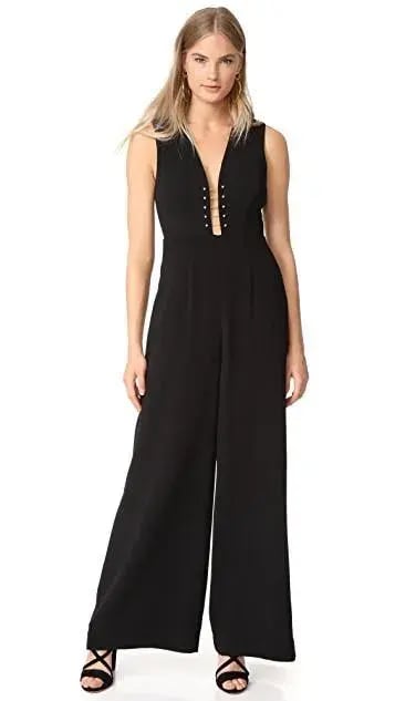 Zimmermann Baton Jumpsuit Black Size AU 6 photo 6