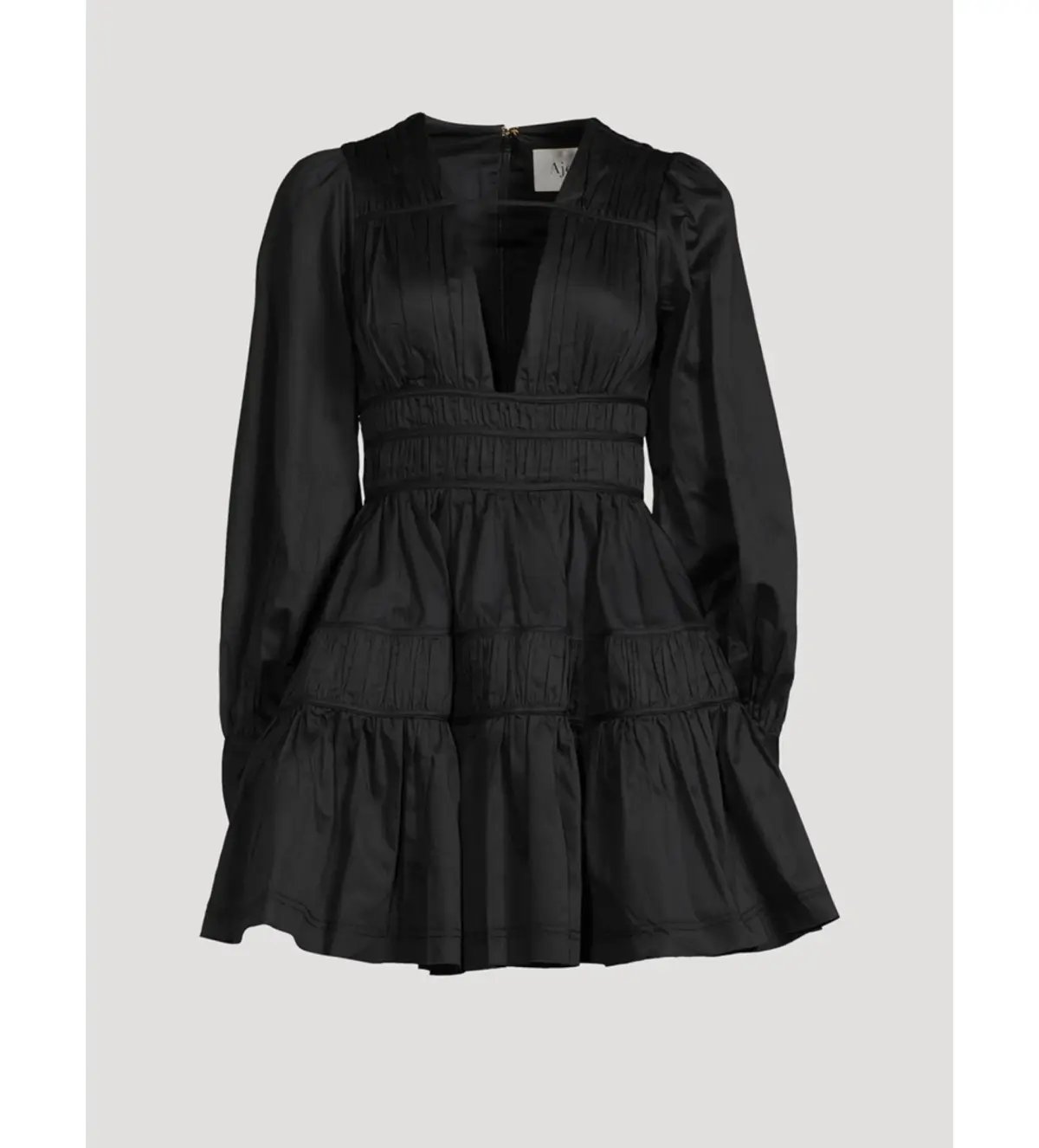 Aje Fallingwater Fallingwater Gathered Mini Dress in Black Size S / AU 8 photo 4