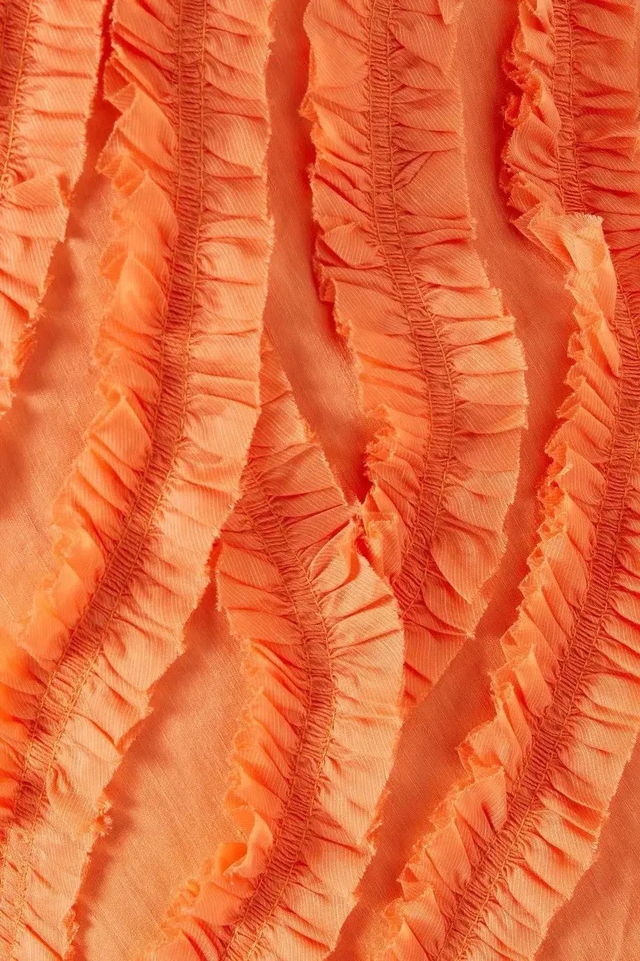 Aje Terrene Frill Maxi Dress Orange Size AU 14 photo 4