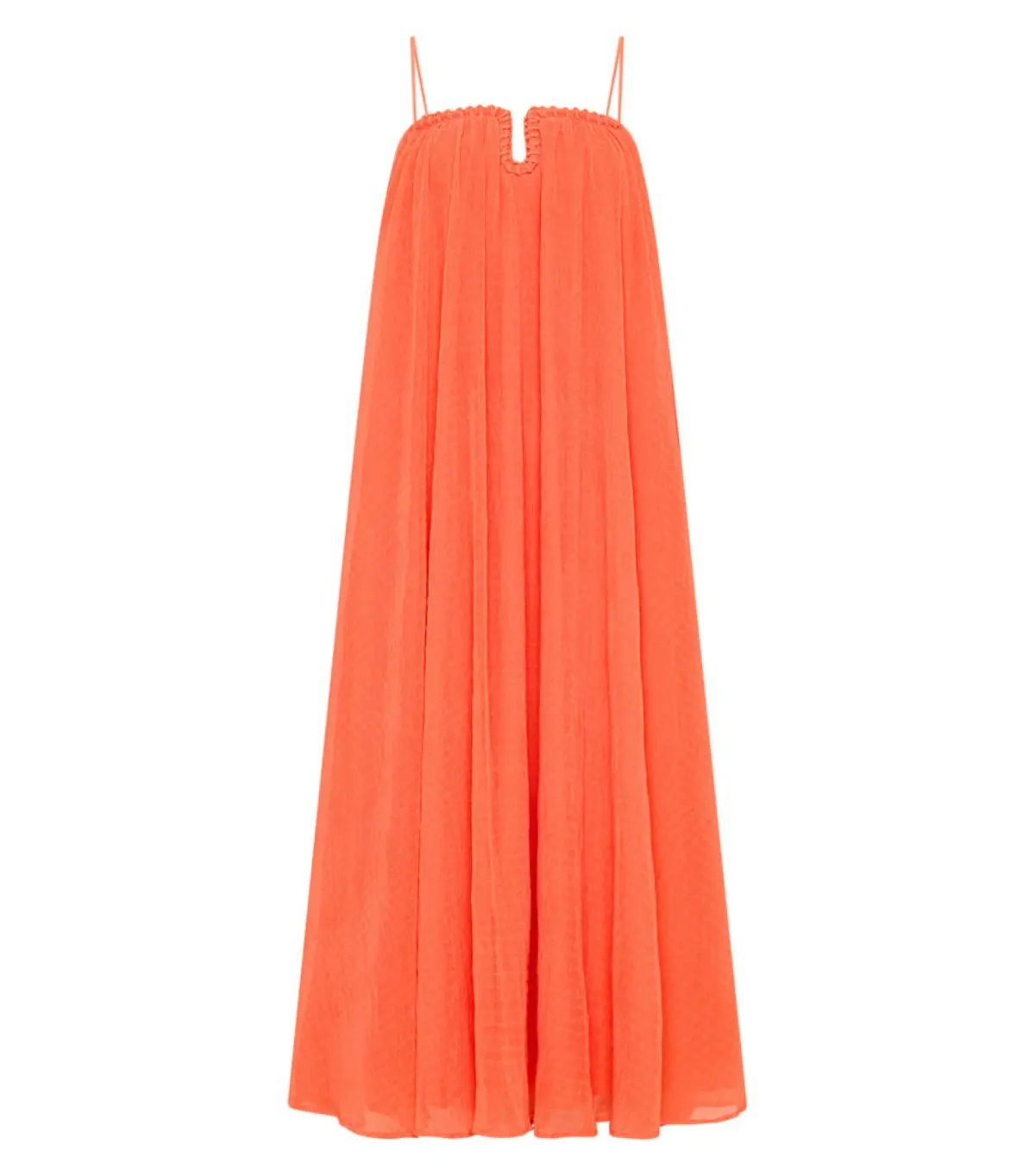 Aje Filigree Sweetheart Midi Dress in Sunset Orange Size AU 16 photo 4
