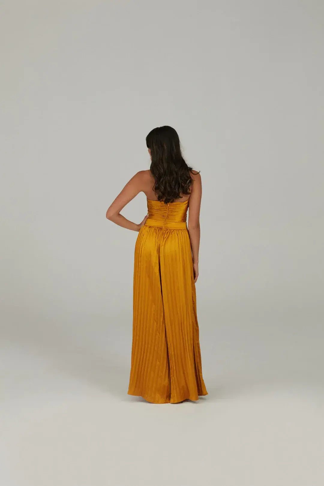Karna Ramsay Stella Jumpsuit Yellow Gold Size S (AU 8) photo 3