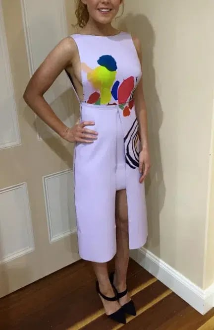 Alice McCall Multi Eye Candy Dress Lavender Size 6 photo 3