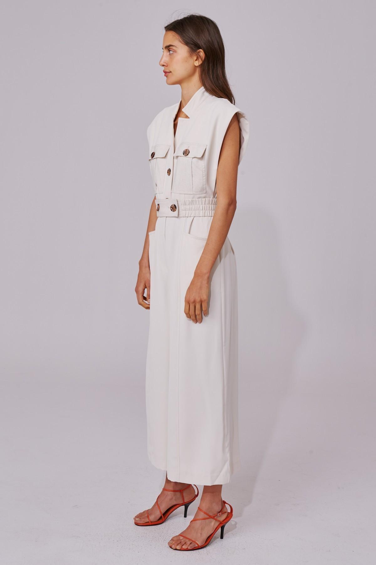C/MEO Collective Consistent Jumpsuit White Size XS photo 3