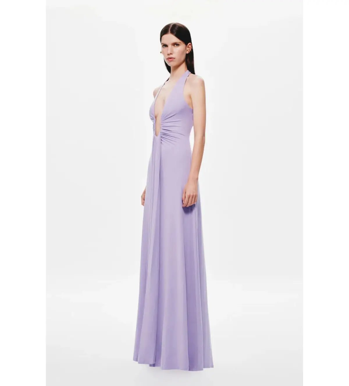 Misha Jennifer Cupro Maxi Dress Lilac Size 6/XS photo 4
