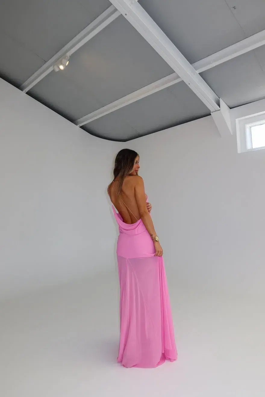 Natalie Rolt Dimity Maxi Gown Candy Pink Size 0 / Size Au 6 photo 3