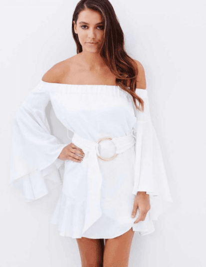 Shona Joy Palma Mini Dress White Size 8 photo 2