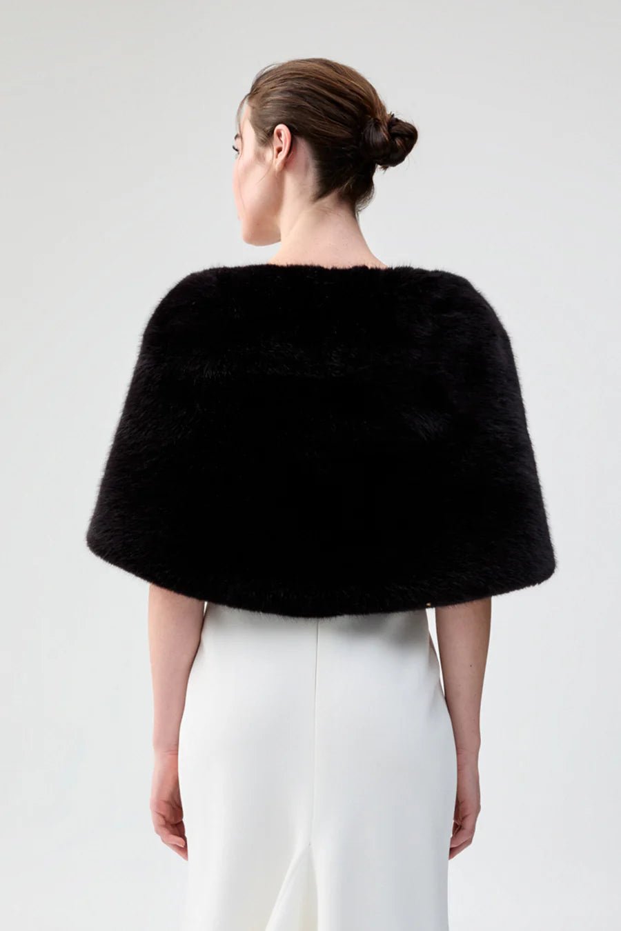 UNREAL FUR YASMIN WRAP - BLACK photo 5