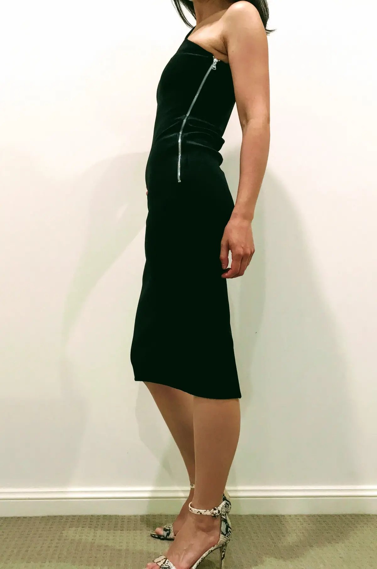 By Johnny Midi Dress Black Size 6 photo 2