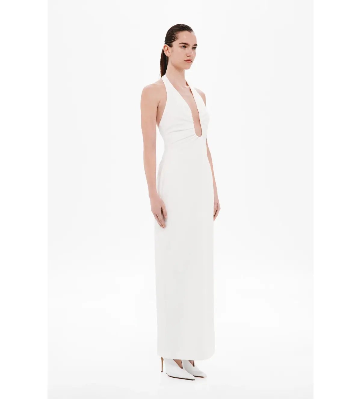 MISHA Alusia Maxi Dress Ivory Size 8/S photo 2