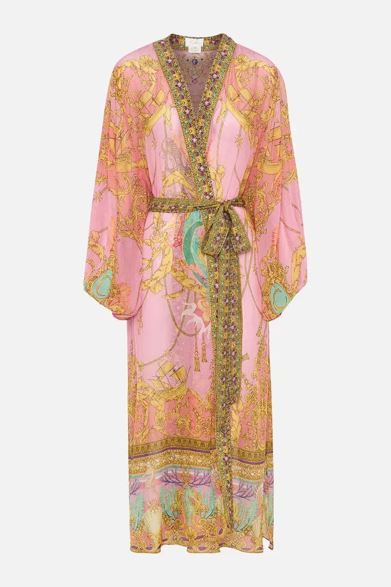 Camilla Mermaid Motel Silk Blouson Sleeve Layer Print Size 16/XL photo 5
