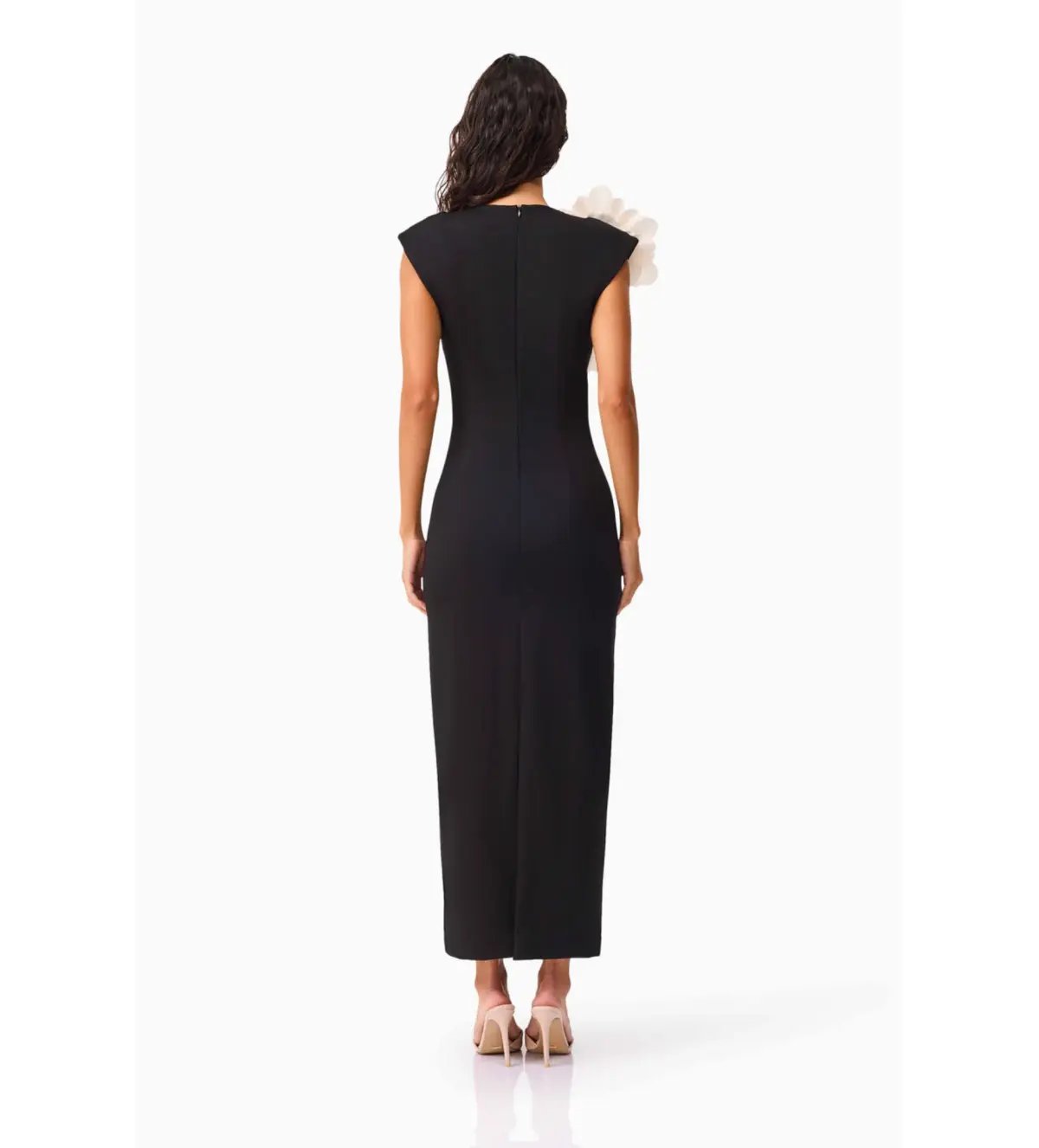 Elliatt Zahara V-Neck Gown in Black Size M/Au 10 photo 2