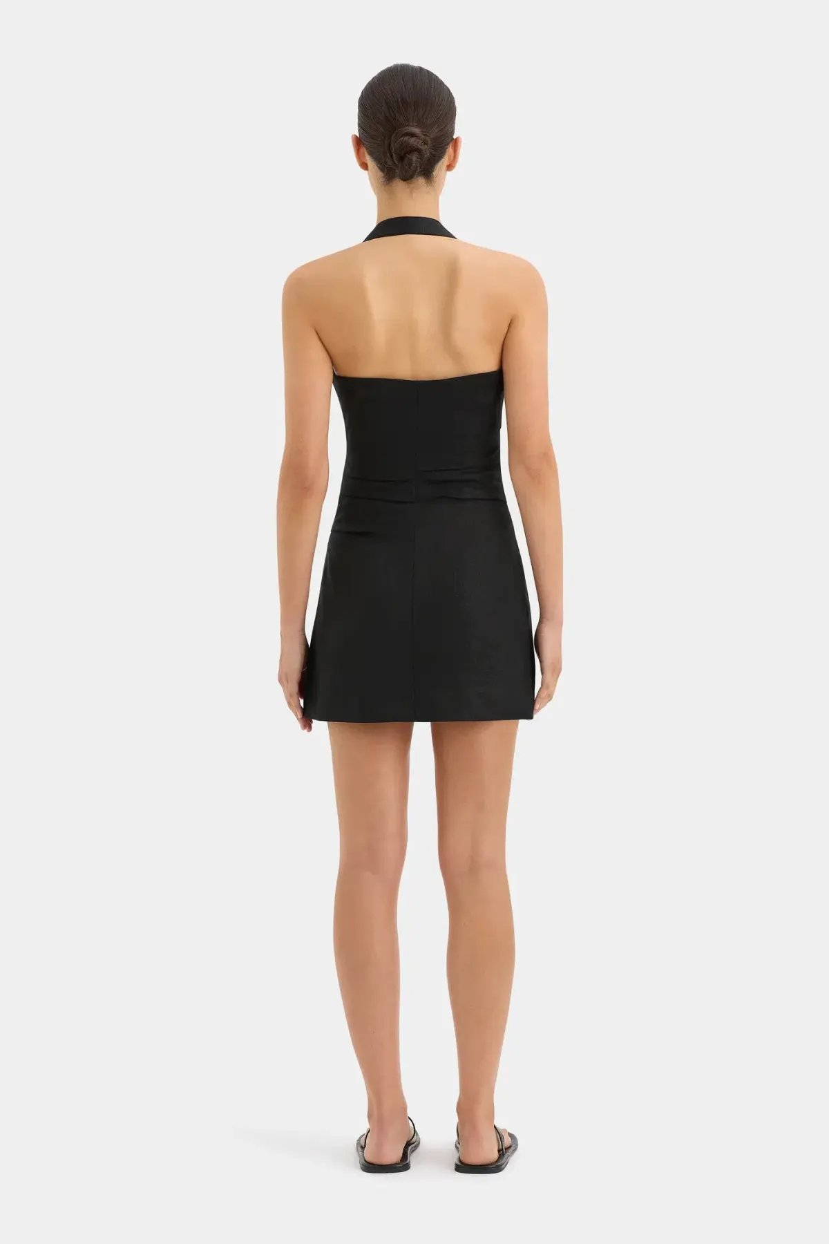 Sir the Label Noemi Halter Mini Dress Black Size 10 photo 3