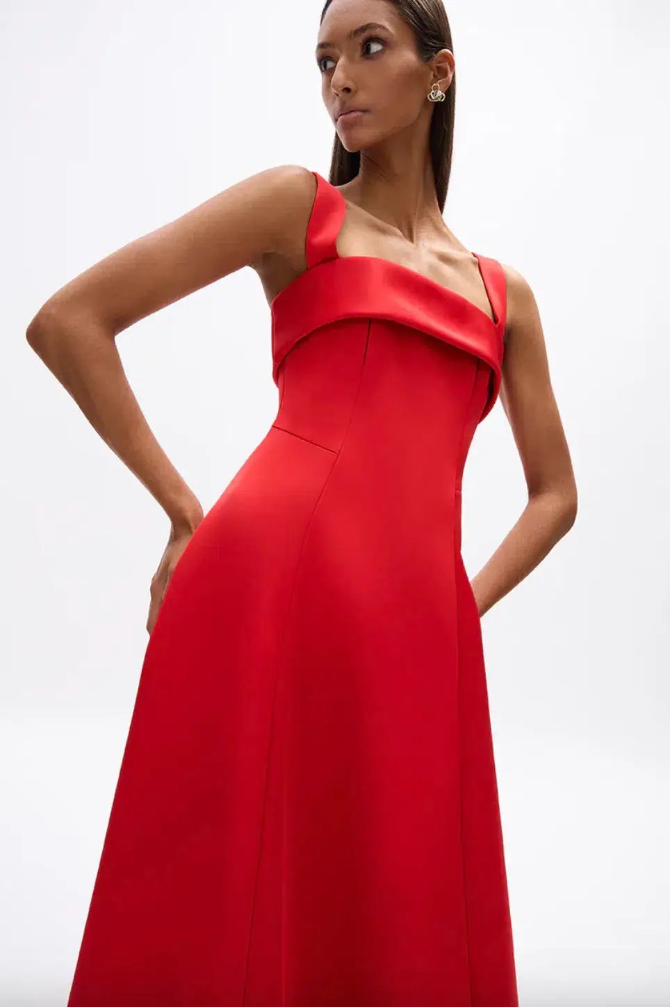 Rachel Gilbert Sera Gown Red Size AU 12 photo 2