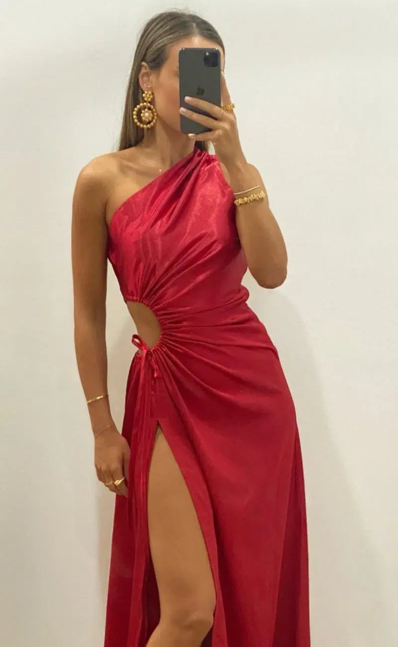 Sonya Moda Nour Maxi Dress Red Size 8 photo 3