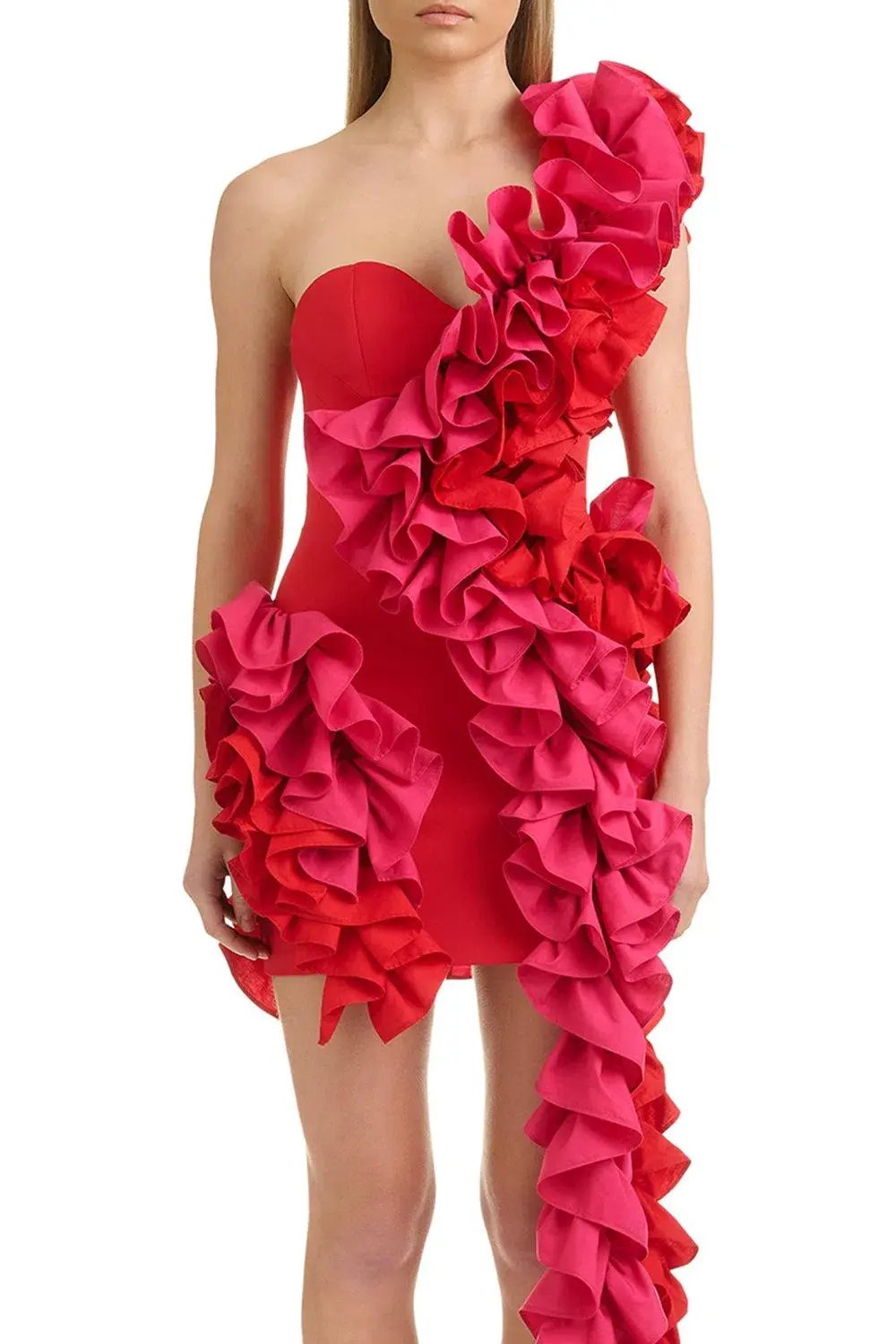 Eliya The Label Yazmine Dress Red Size 12 photo 3