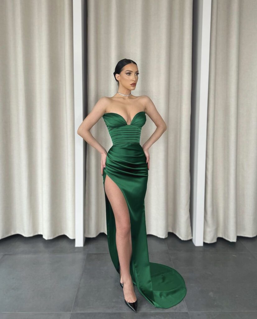 Lia Stublla Sophie Gown Emerald photo 7