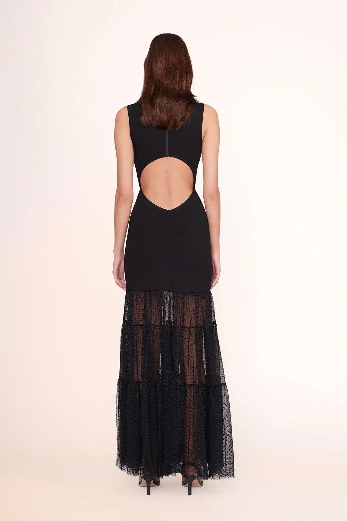 Staud Daffodil Dress Black Size M/AU 10 photo 2