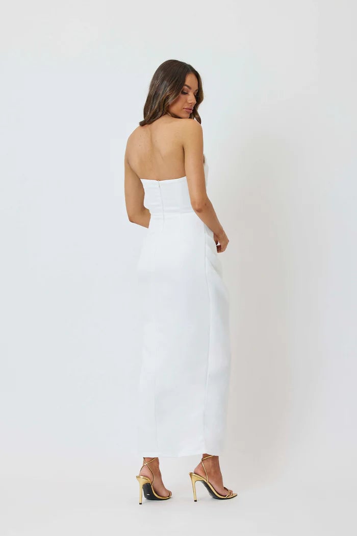 BIANCA & BRIDGETT EVELYN DRESS - WHITE photo 5