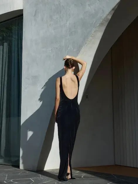Effie Kats Verona Gown Black Size M / AU 10 photo 8