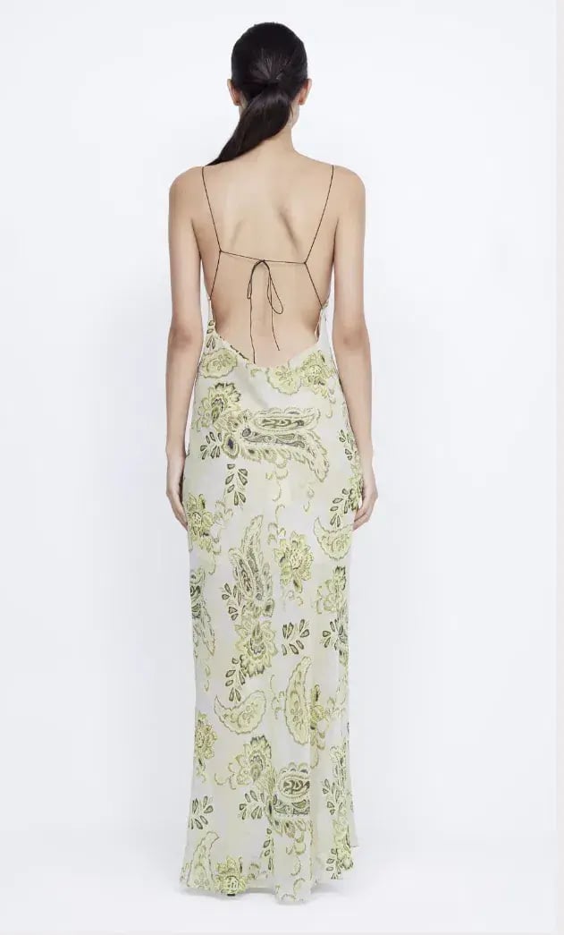 Bec & Bridge Lylou Maxi Dress in Lemon Paisley Size 8 photo 3