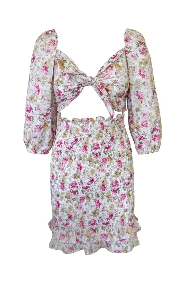 Winona Florence Tie Front Dress Print Size 8 photo 5