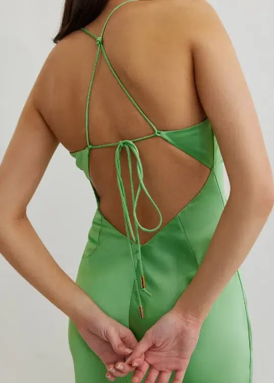 Lexi Dove Dress in Kiwi Green Size 10 photo 4
