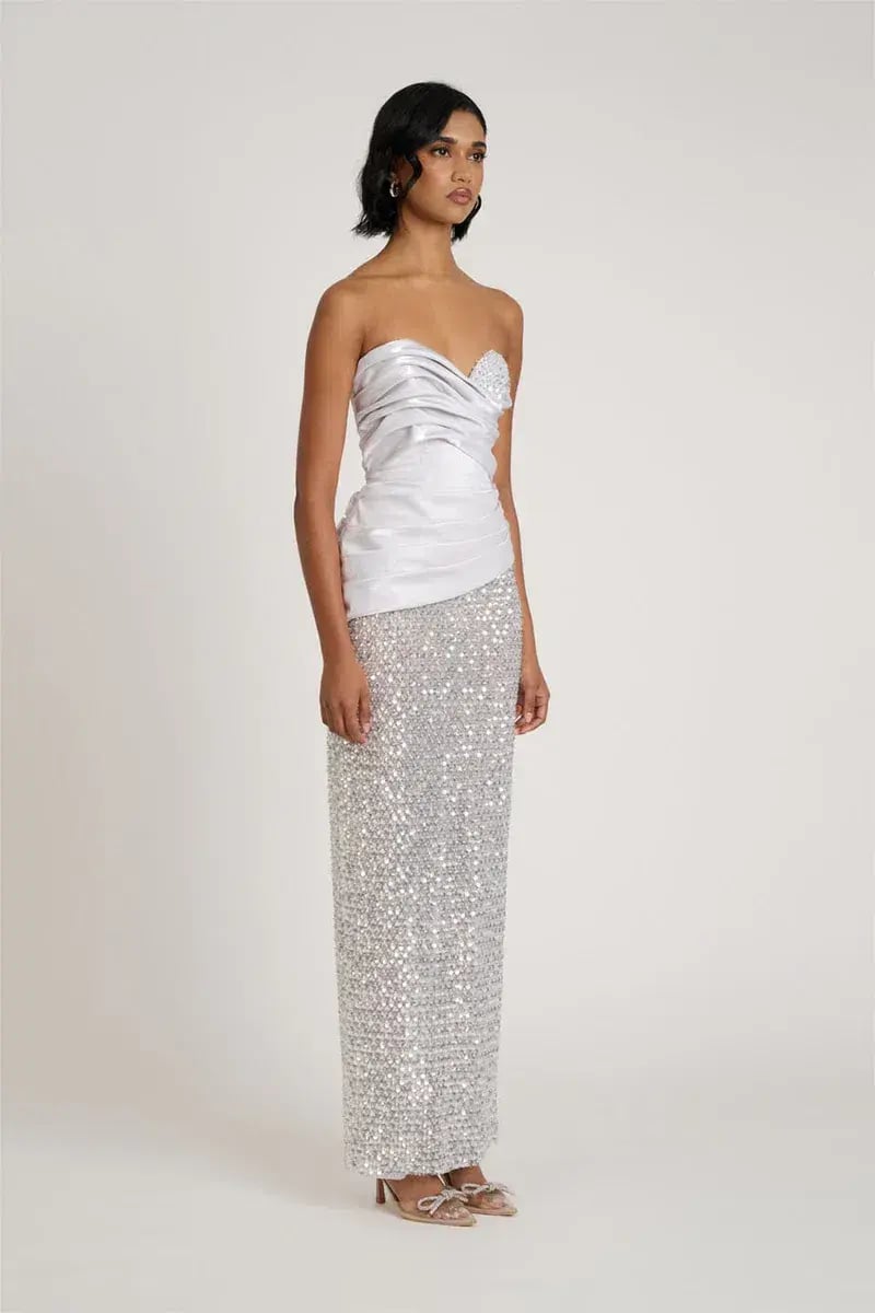 Eliya The Label Gia Maxi Gown Silver Size XS / AU 6 photo 5