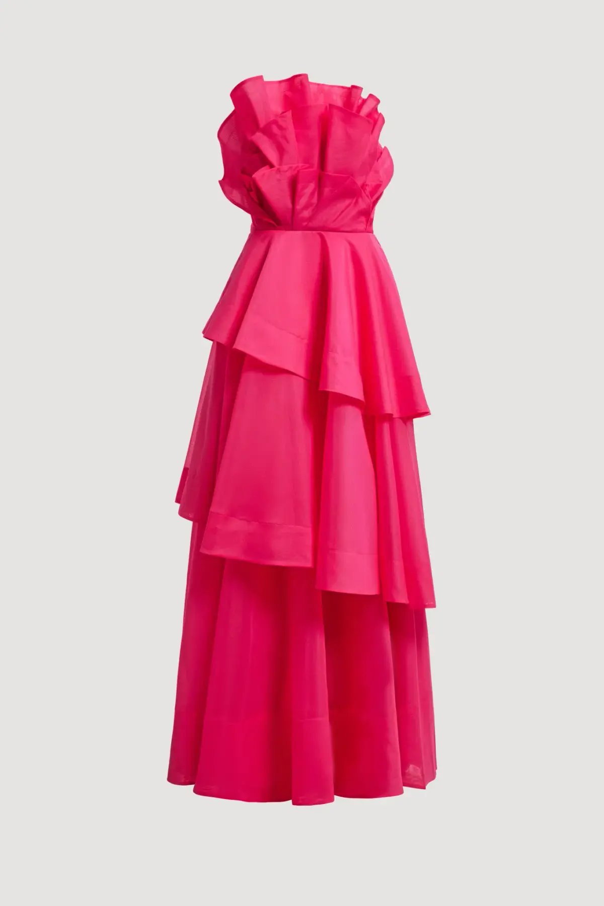 Aje Selestia Maxi Gown in Pink Magenta Size 10 photo 4